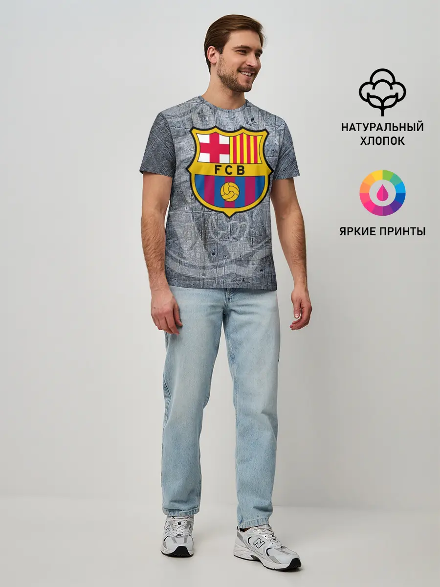Мужская базовая футболка / Barcelona