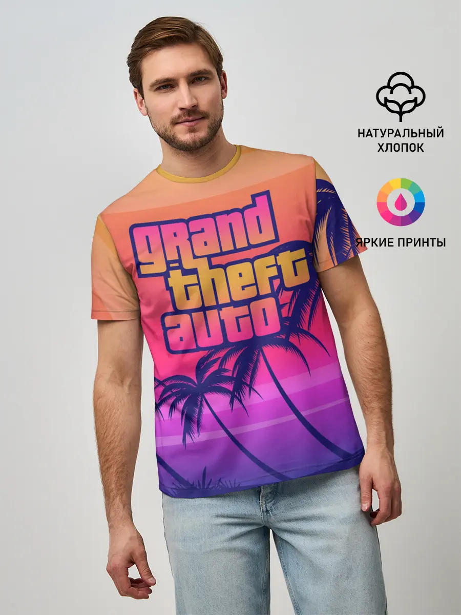 Мужская базовая футболка / GTA
