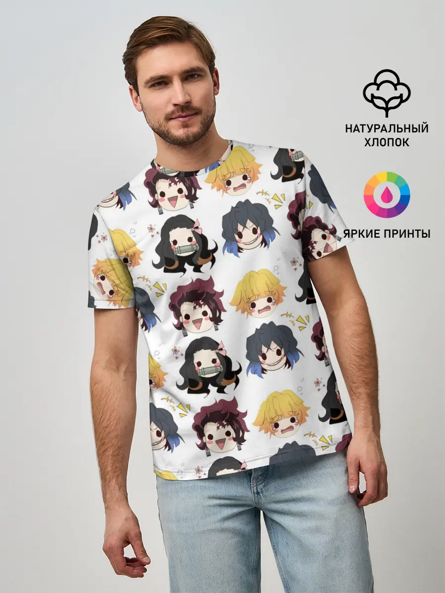 Мужская базовая футболка / Клинок, рассекающий демонов