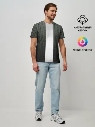 Мужская базовая футболка / Карбоновый занавес