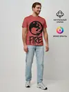Мужская базовая футболка / Emblems Fire