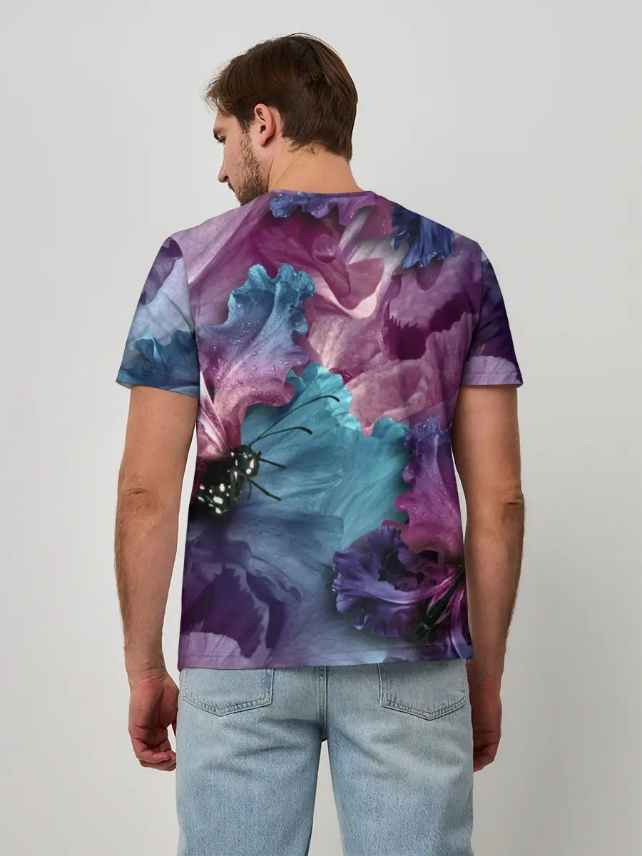 Мужская базовая футболка / Цветы