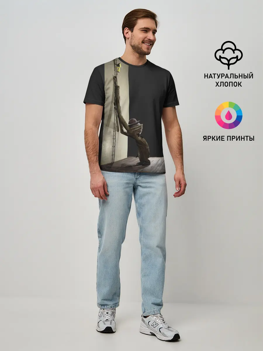 Мужская базовая футболка / Little Nightmares Постер