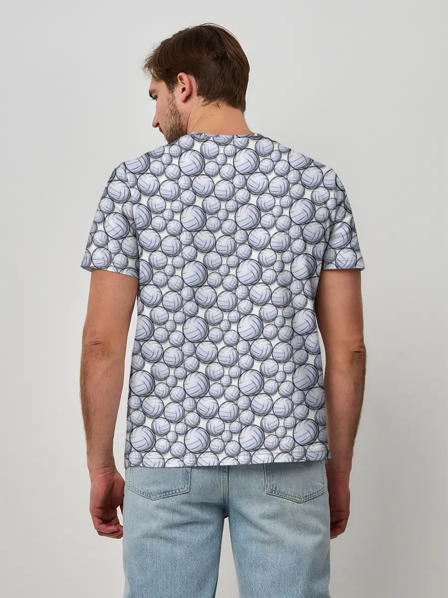 Мужская базовая футболка / Волейбольные Мячи