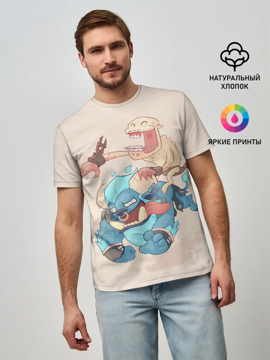 Мужская базовая футболка / Мы уже выехали | Dota 2