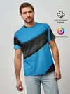 Мужская базовая футболка / Blue Sport Style