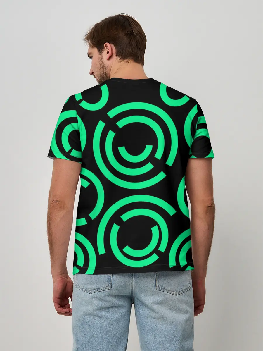 Мужская базовая футболка / Полукруг