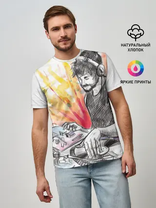 Мужская базовая футболка / DJ