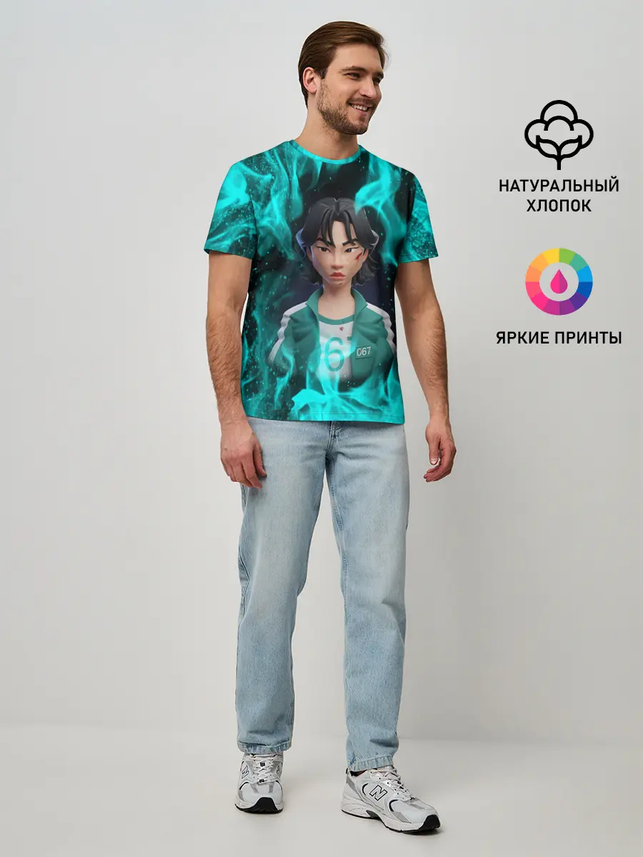 Мужская базовая футболка / Кан Сэ Бёк 3D ART | 067