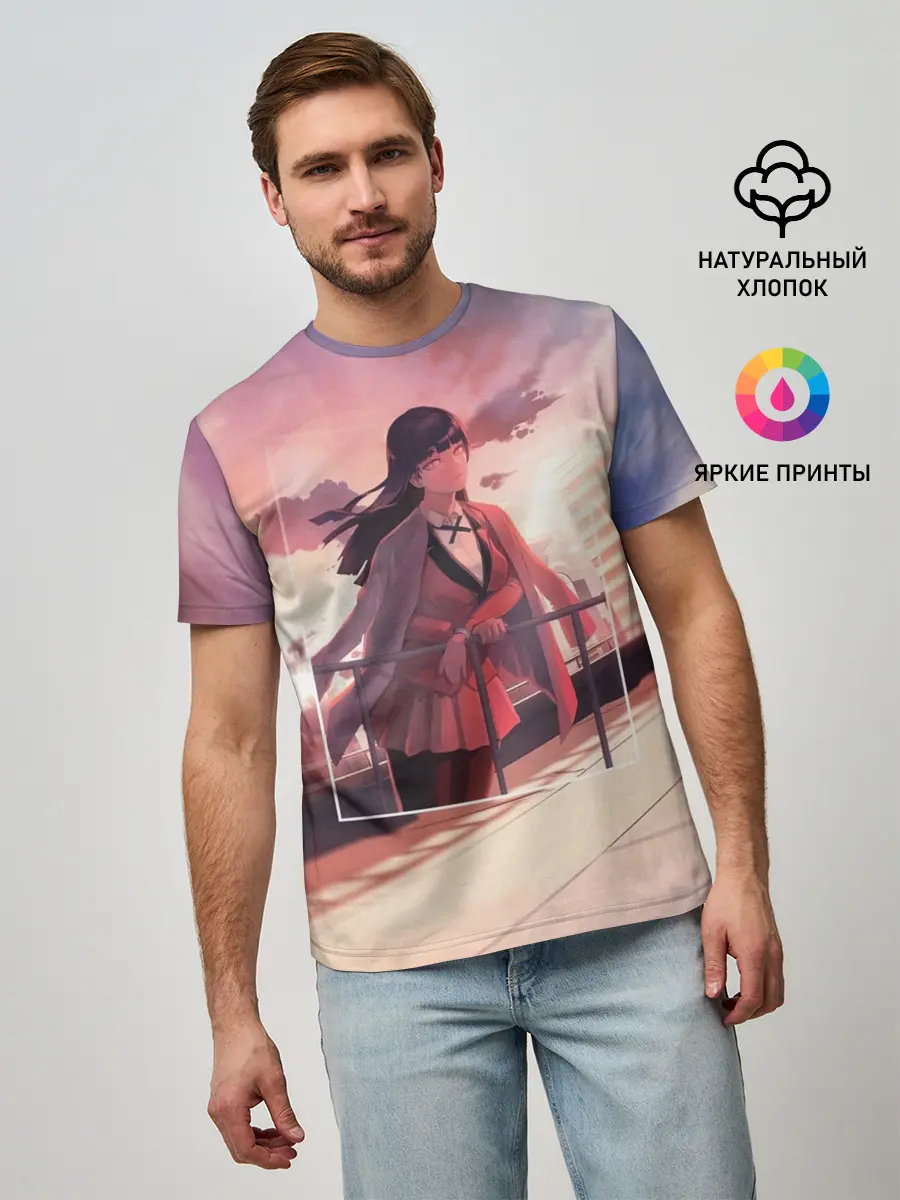 Мужская базовая футболка / Kakegurui Yumeko Jabami art