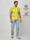 Мужская базовая футболка / SpongeBob pattern