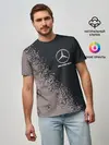 Мужская базовая футболка / MERCEDES / МЕРСЕДЕС