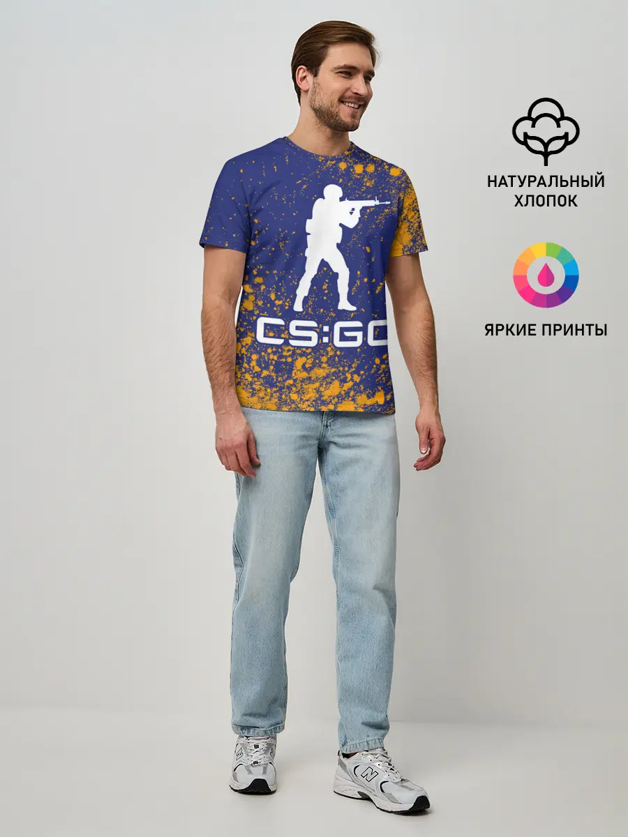 Мужская базовая футболка / CS GO | КС ГО
