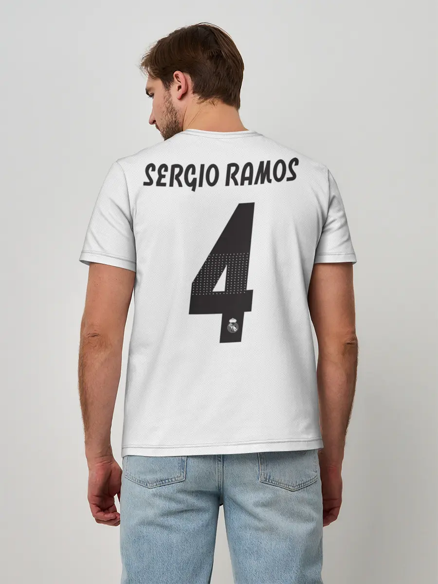 Мужская базовая футболка / Ramos home 18-19