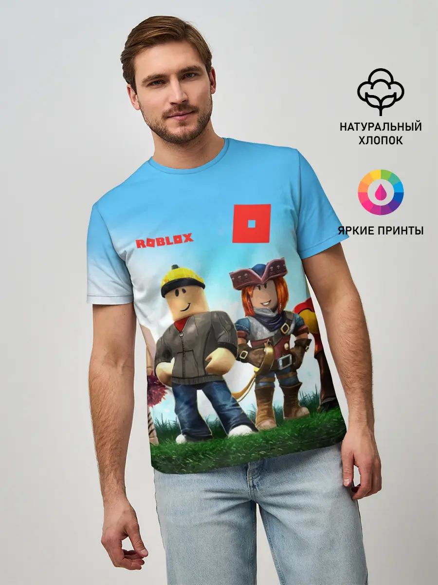 Мужская базовая футболка / ROBLOX