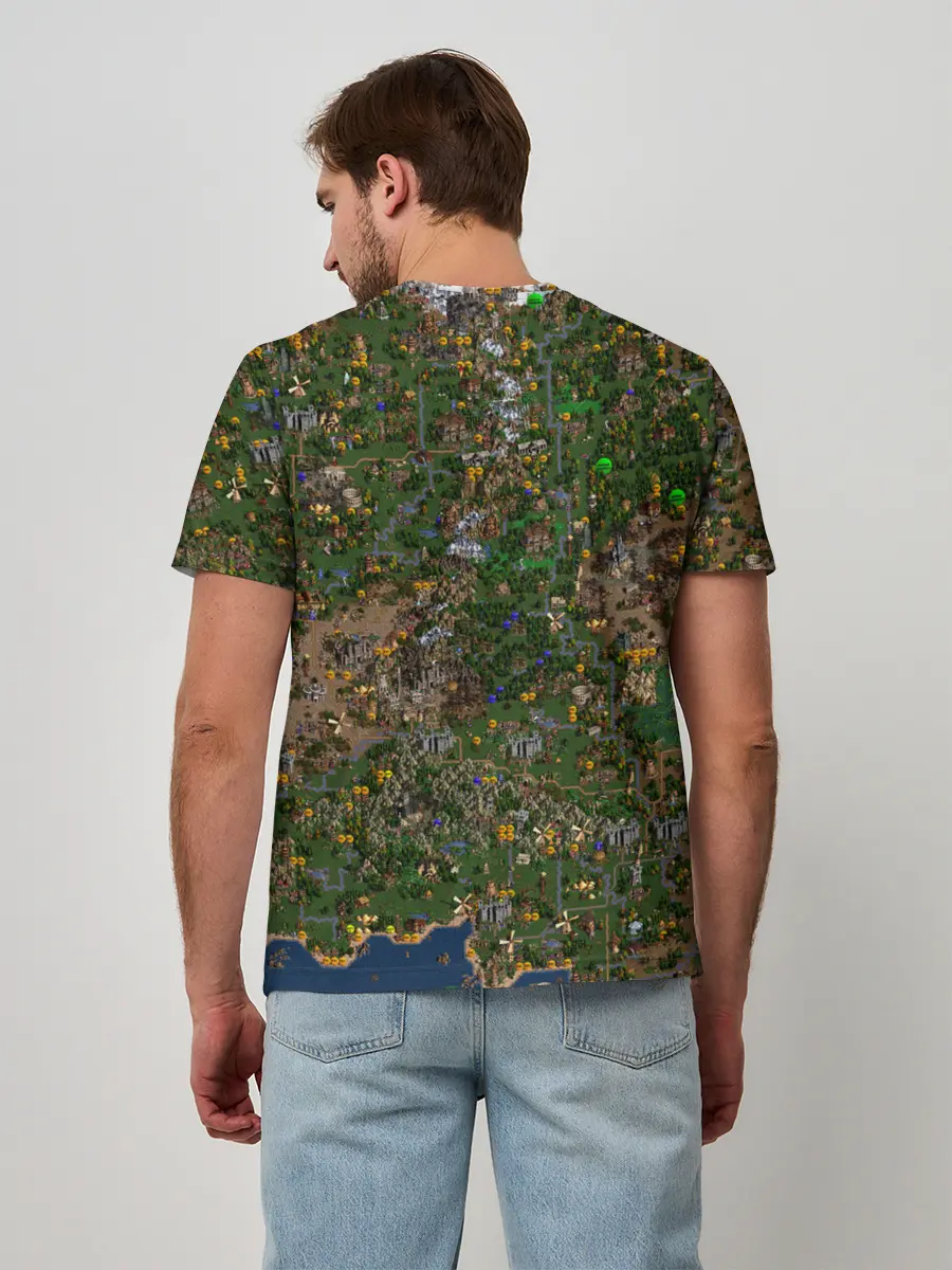 Мужская базовая футболка / Карта в Heroes 3