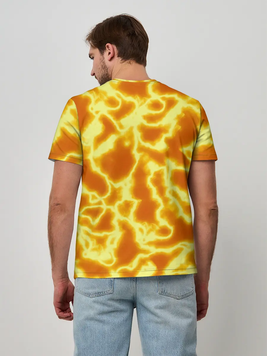 Мужская базовая футболка / Огненная вспышка