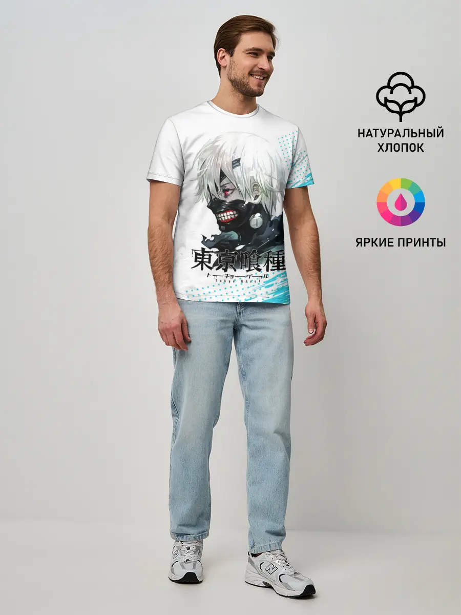 Мужская базовая футболка / Канеки Кен