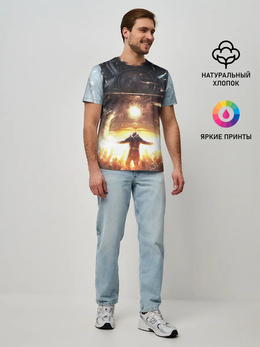 Мужская базовая футболка / FrostPunk