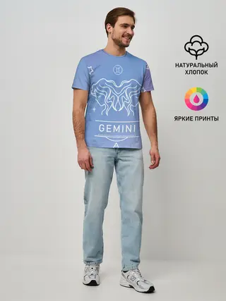 Мужская базовая футболка / Знак Близнецы