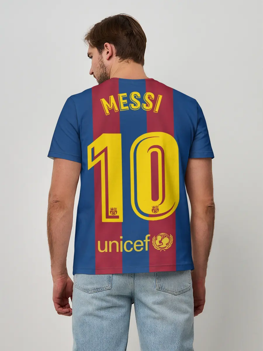 Мужская базовая футболка / Месси Бог