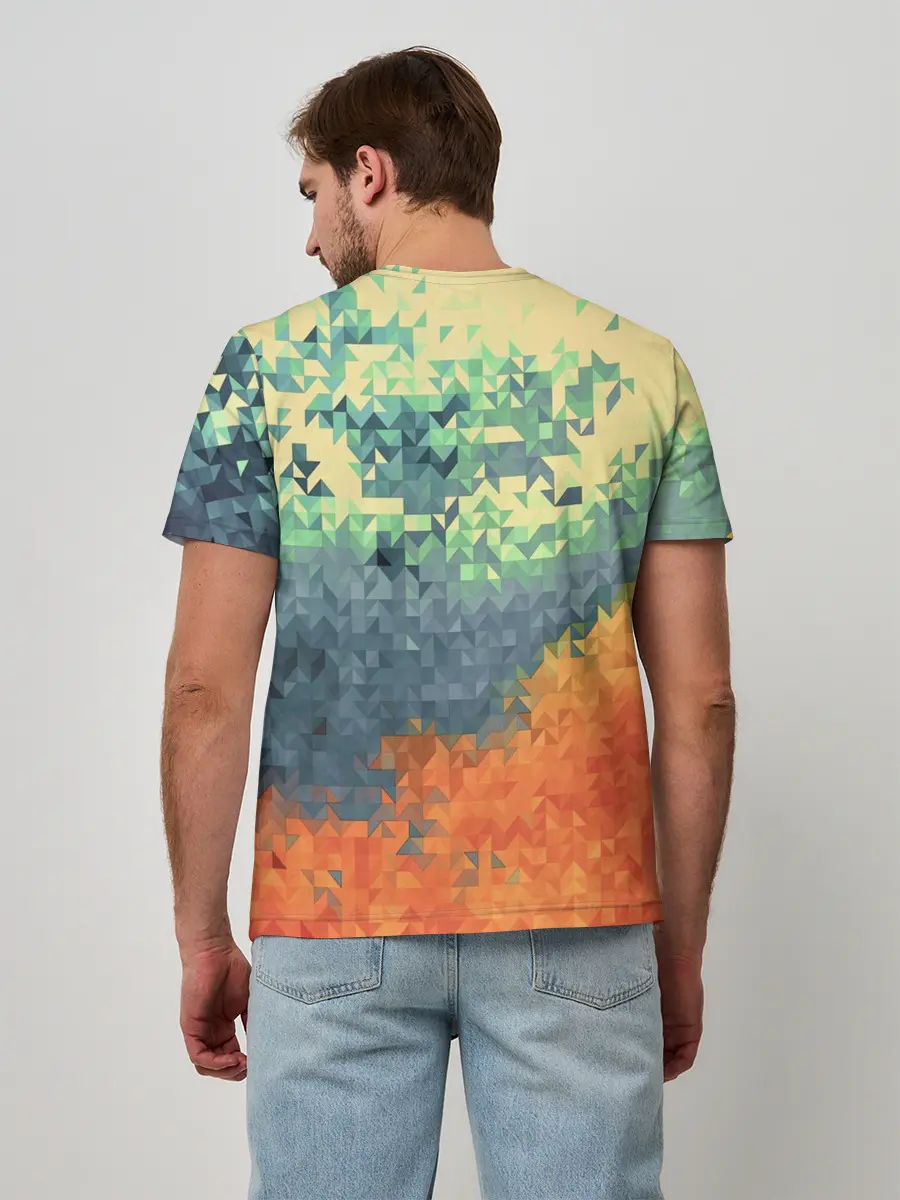 Мужская базовая футболка / Стихия: лед и пламя