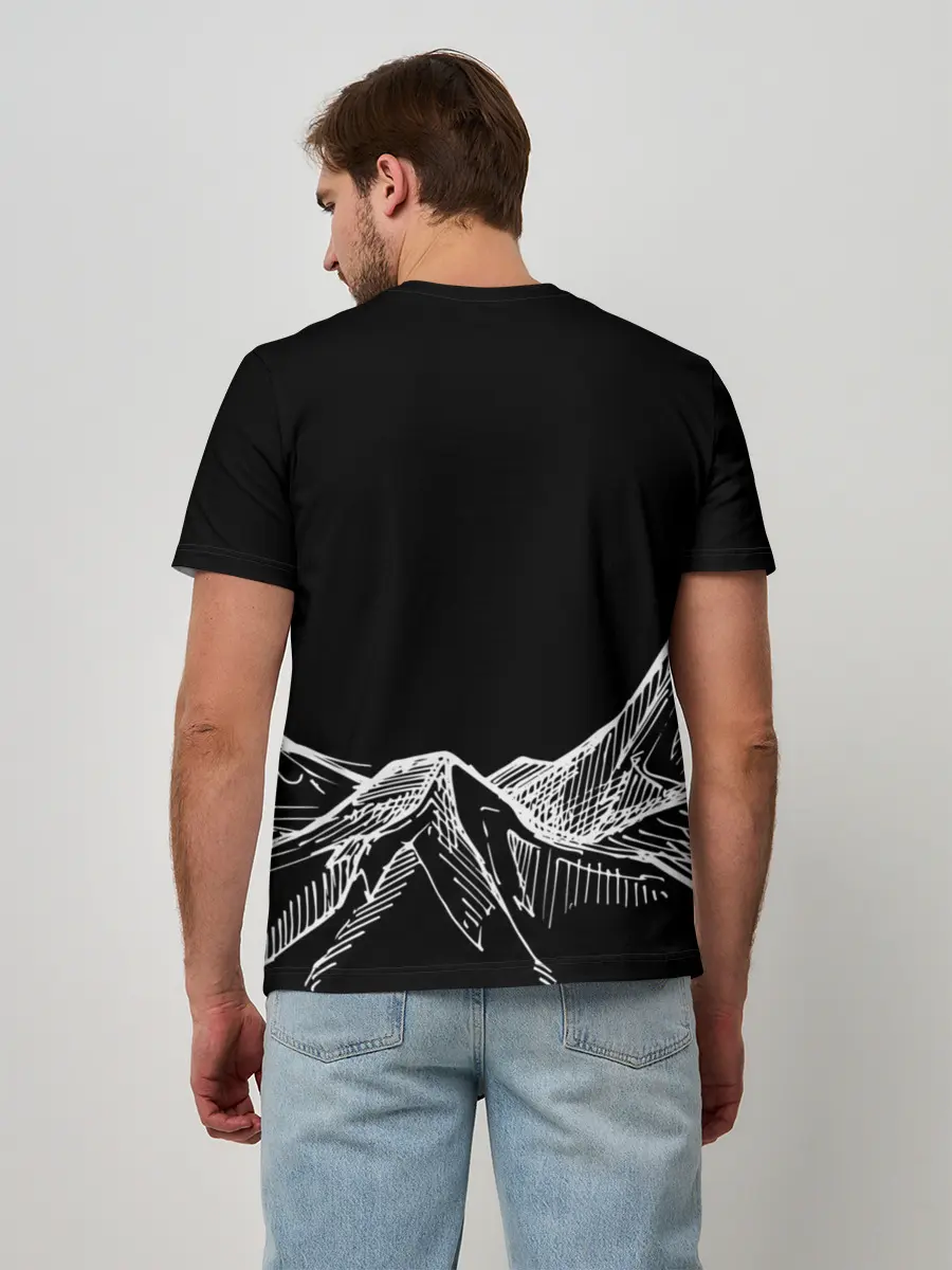 Мужская базовая футболка / Горы