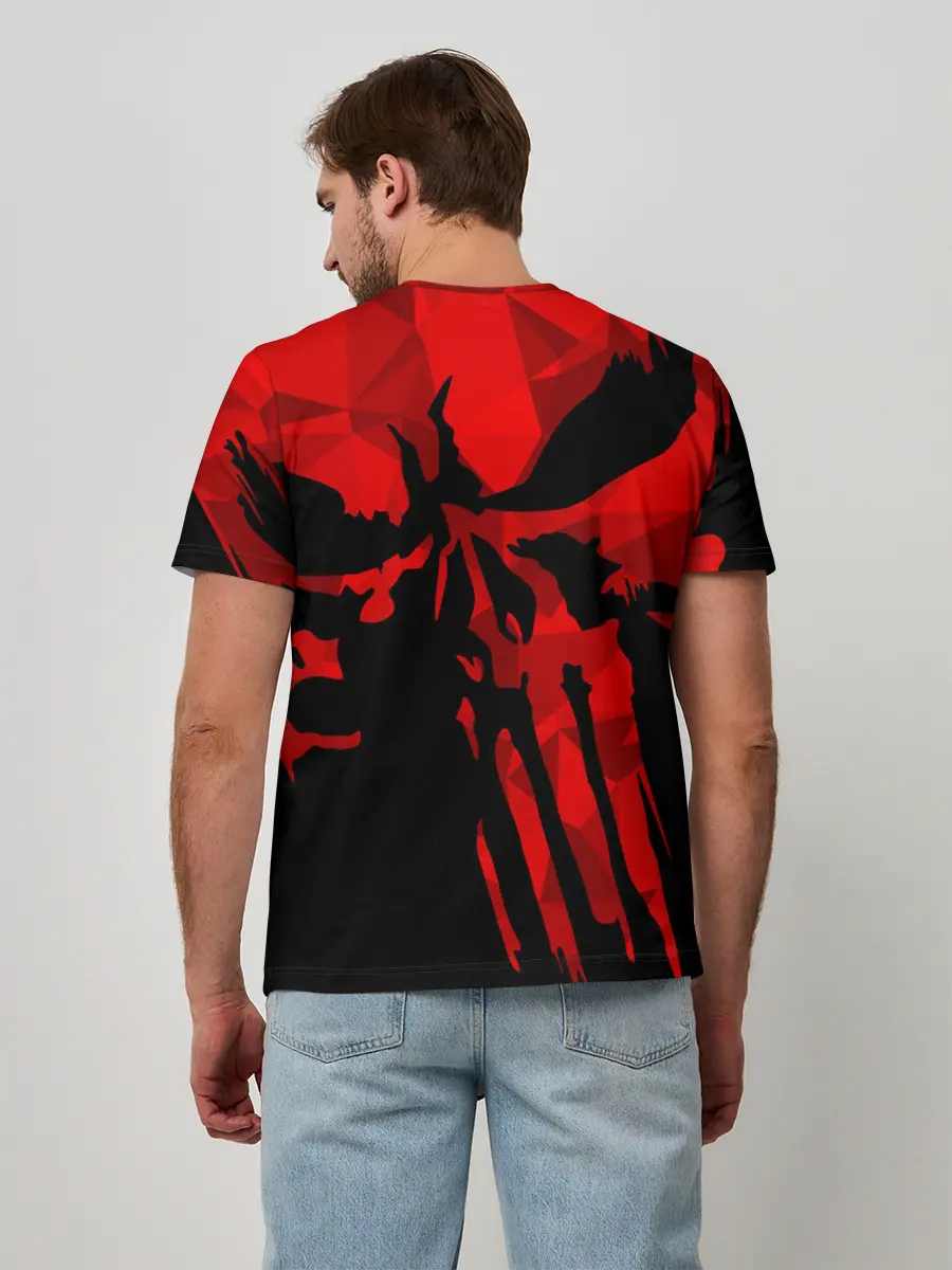 Мужская базовая футболка / Геометрия страха