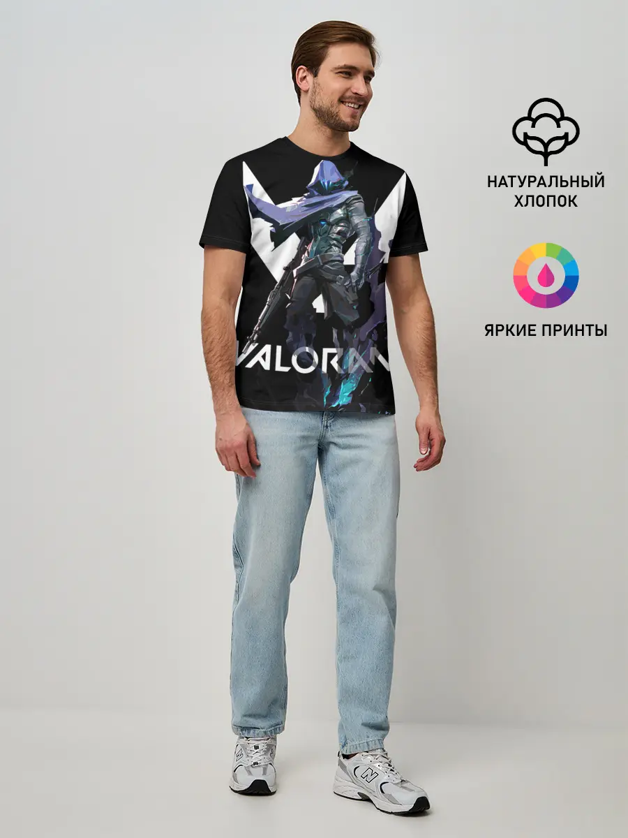 Мужская базовая футболка / VALORANT OMEN