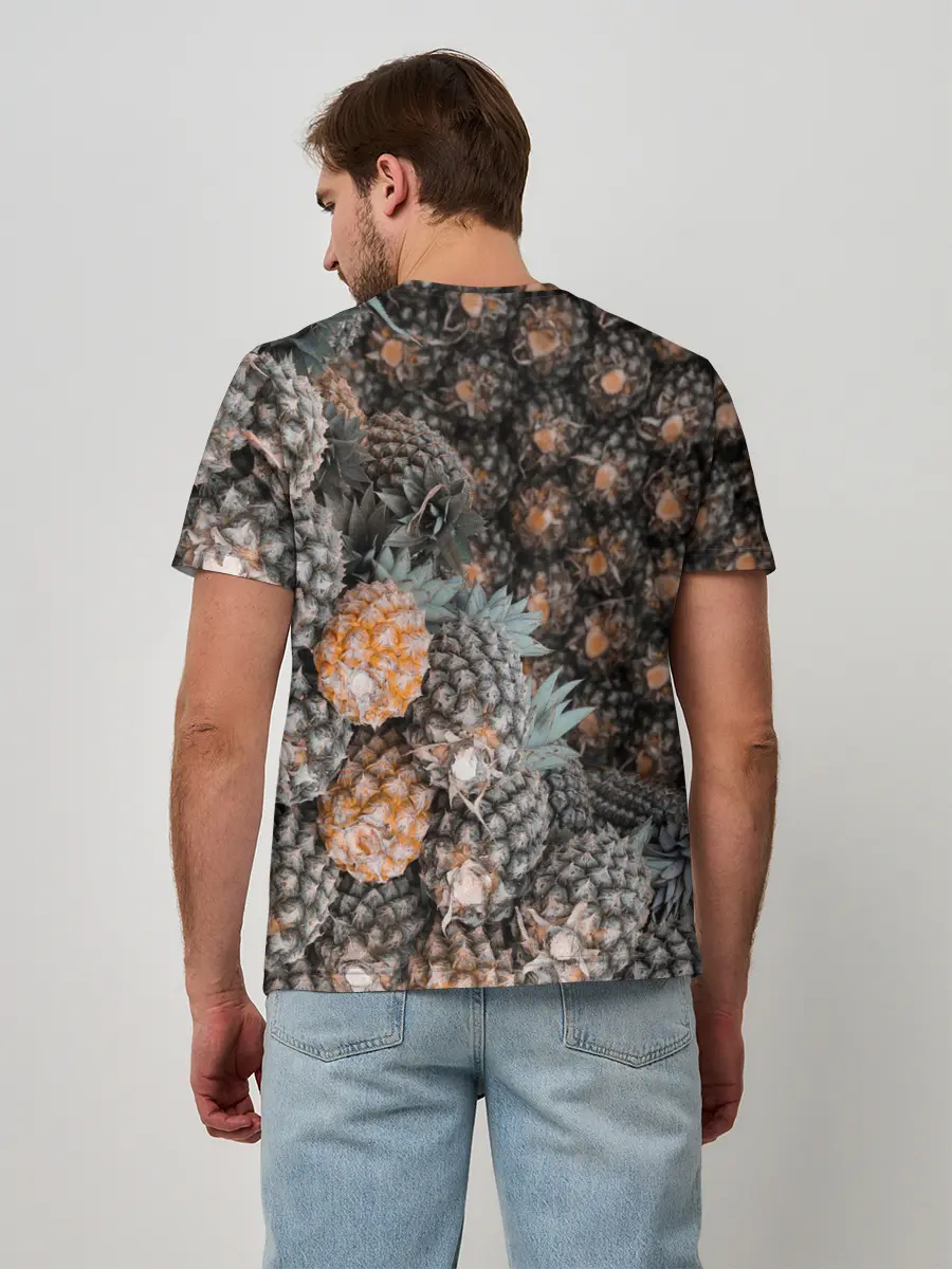 Мужская базовая футболка / Спелые ананасы
