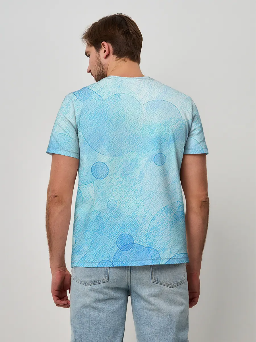 Мужская базовая футболка / Пузыри воздуха