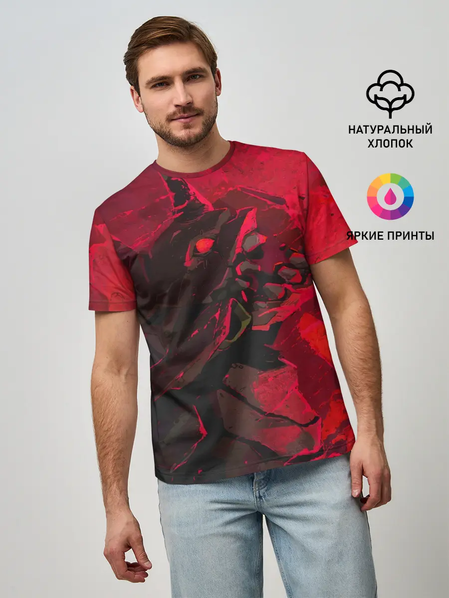 Мужская базовая футболка / Evangelion | Eva 01