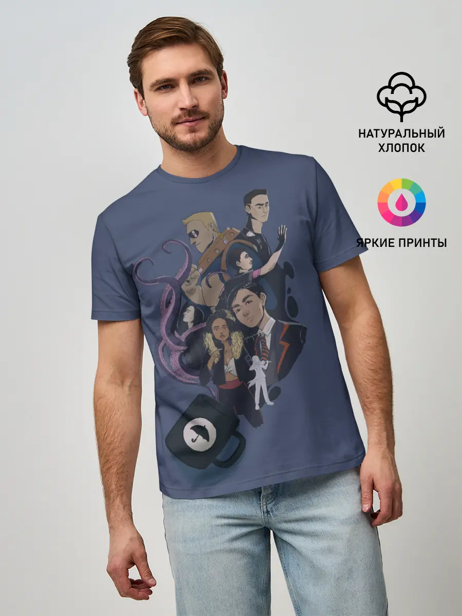 Мужская базовая футболка / Академия вместе