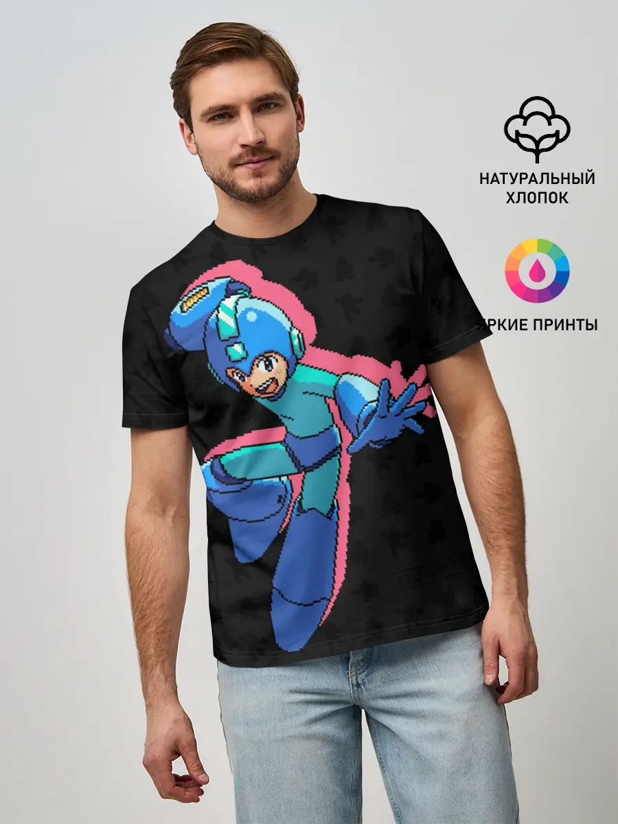 Мужская базовая футболка / Mega Man