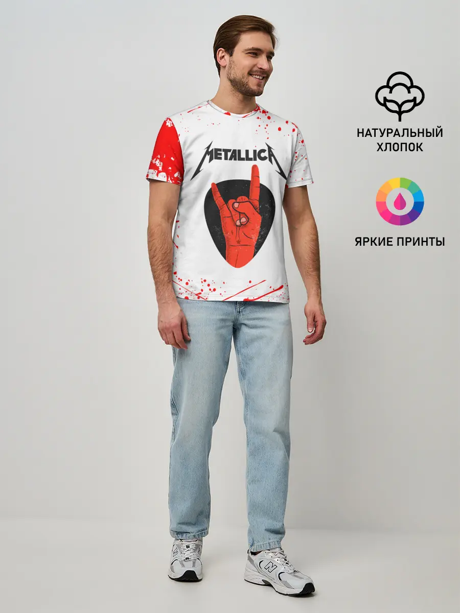 Мужская базовая футболка / METALLICA