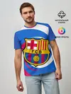 Мужская базовая футболка / FC BARCELONA / ФК БАРСЕЛОНА