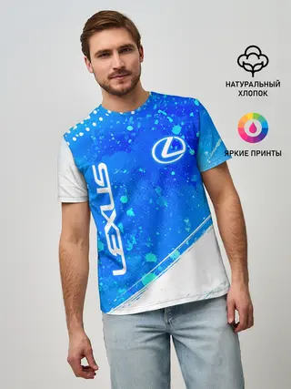 Мужская базовая футболка / LEXUS / ЛЕКСУС