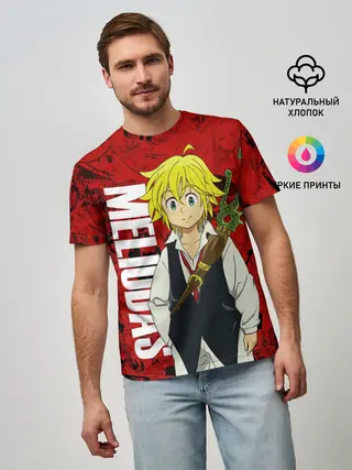 Мужская базовая футболка / Мелиодас, Meliodas