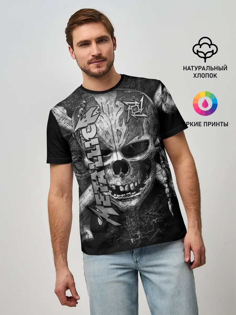 Мужская базовая футболка / Metallica