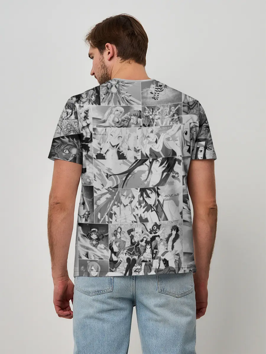 Мужская базовая футболка / Все герои Фейри Тейл