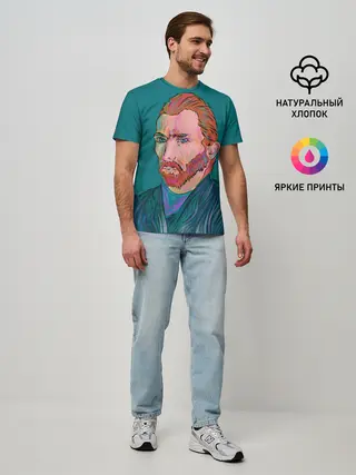 Мужская базовая футболка / Ван Гог