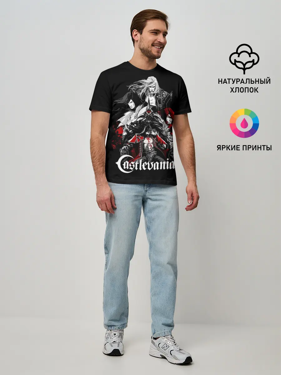 Мужская базовая футболка / Castlevania / Кастлвания