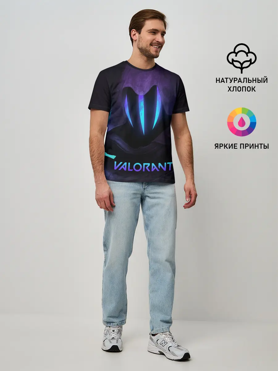 Мужская базовая футболка / VALORANT OMEN