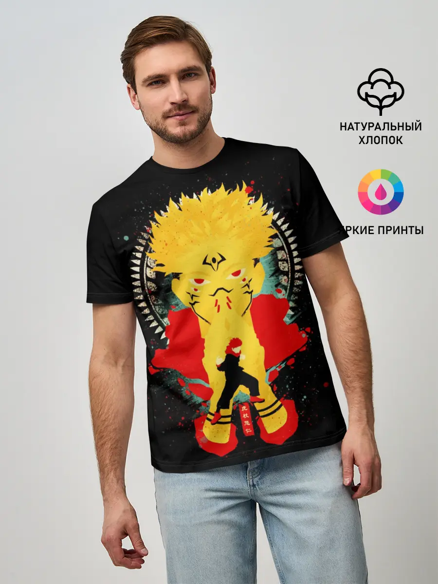 Мужская базовая футболка / Сукуна - Король проклятий, Jujutsu Kaisen