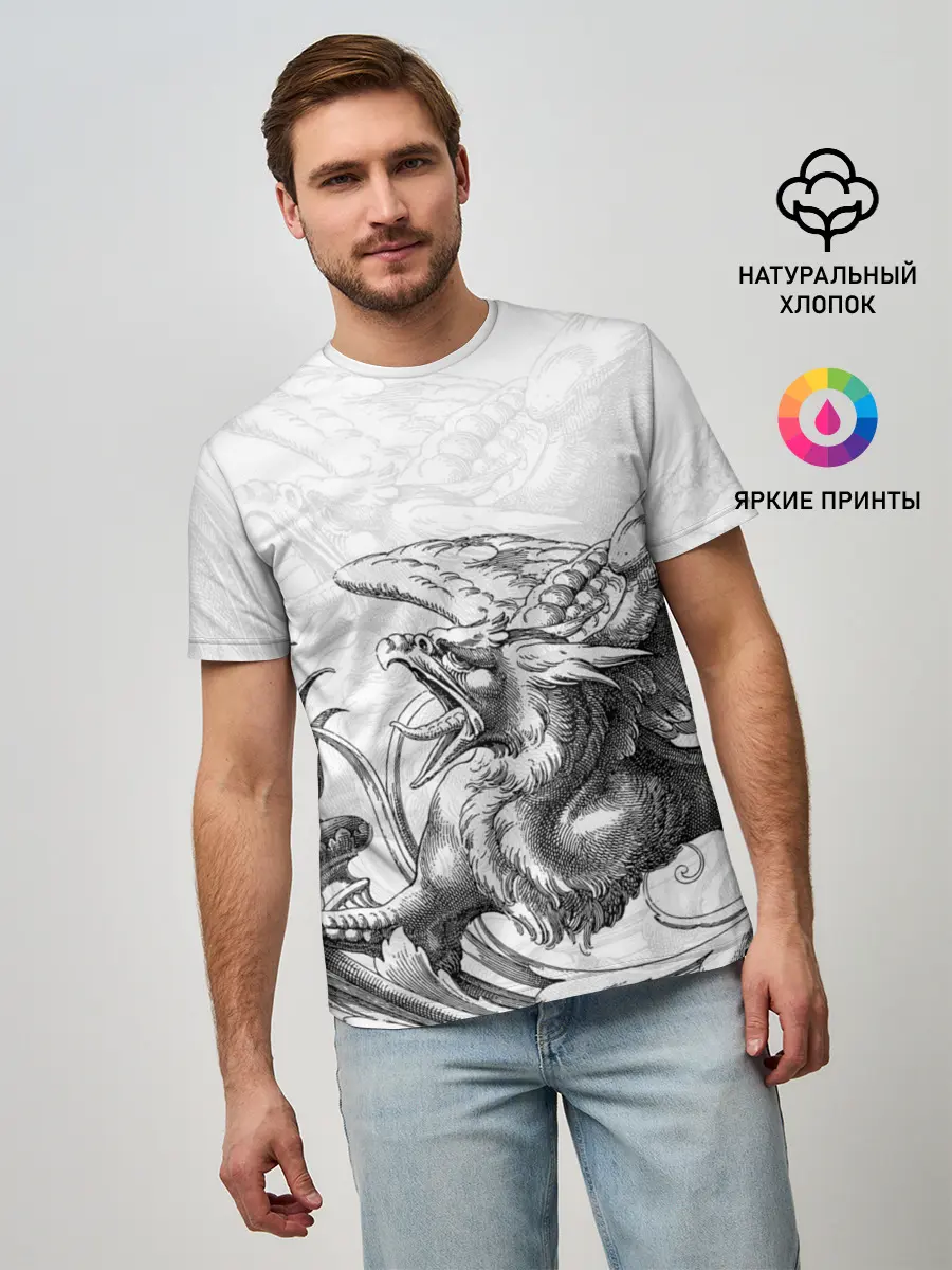Мужская базовая футболка / Грифон