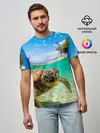 Мужская базовая футболка / Морская черепашка