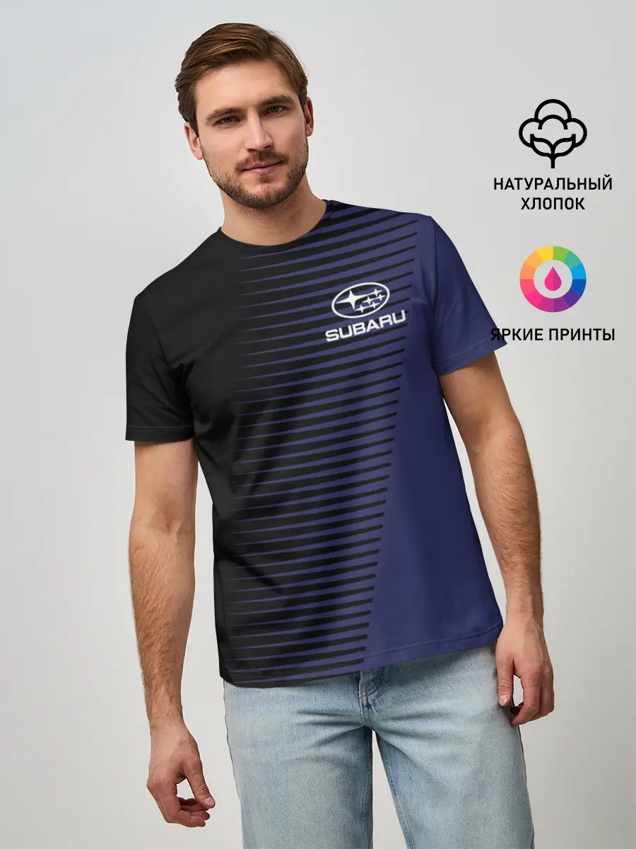 Мужская базовая футболка / SUBARU SPORT