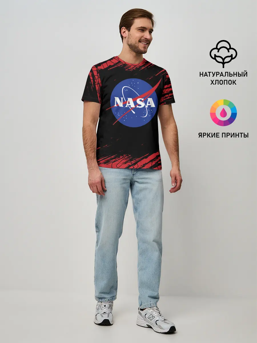 Мужская базовая футболка / NASA / НАСА