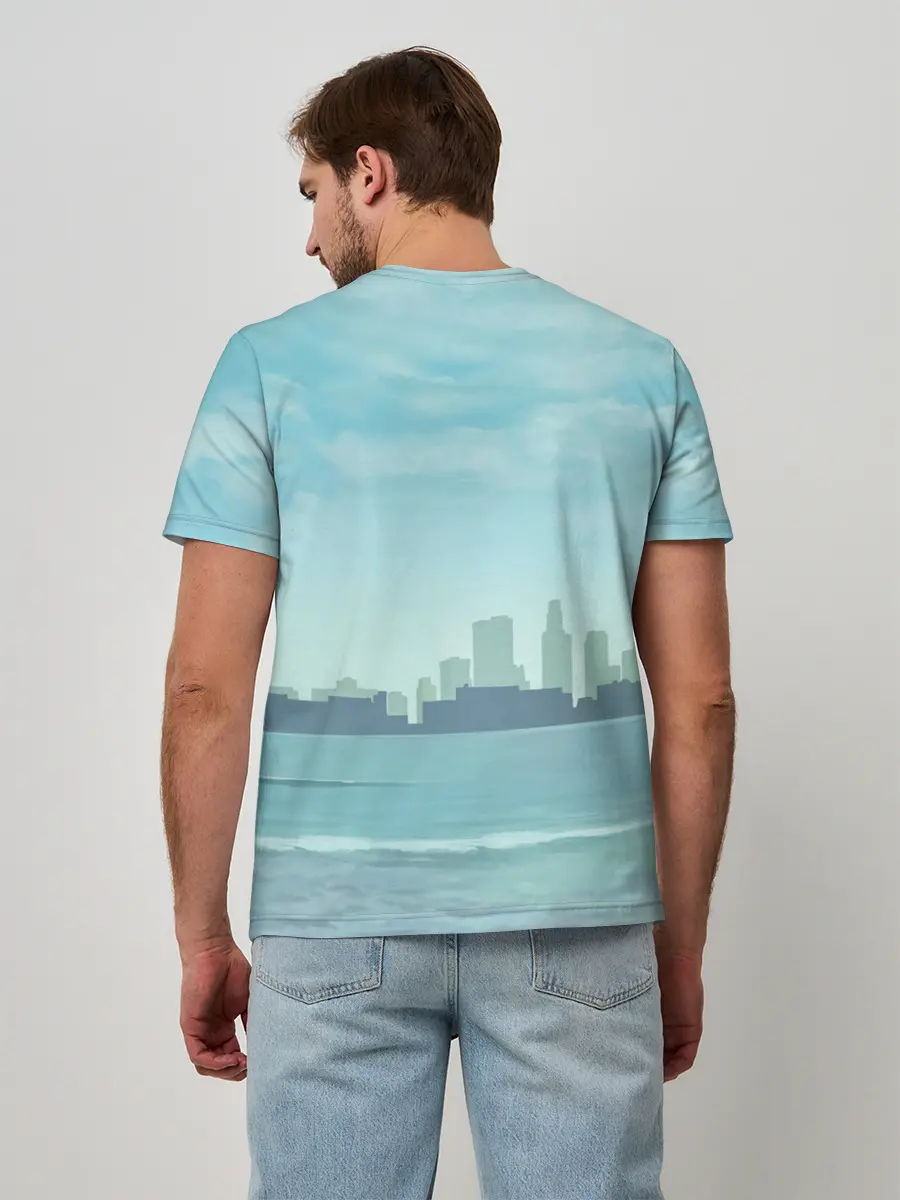 Мужская базовая футболка / Grand Theft Auto 5 девушка