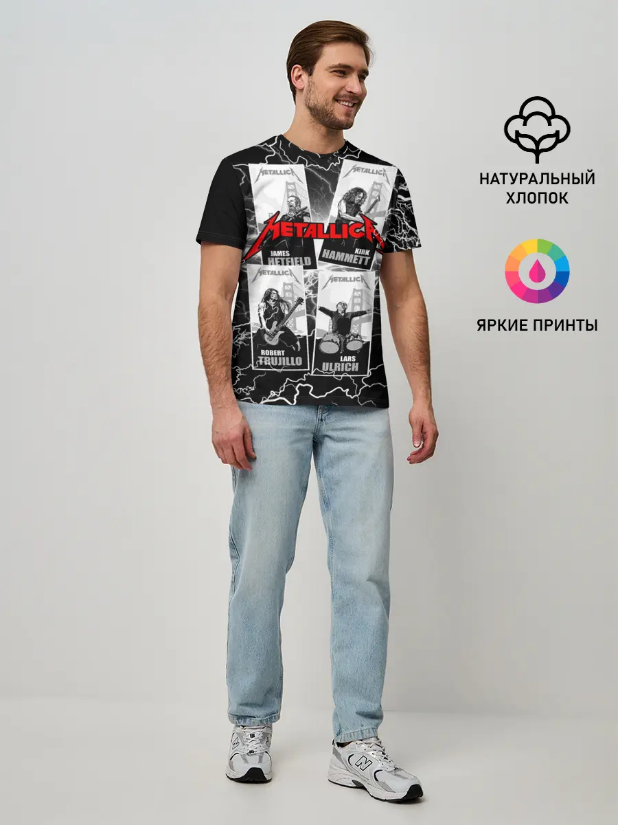 Мужская базовая футболка / Metallica